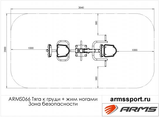 ARMS066 Тяга к груди + жим ногами фото №3