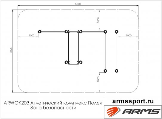 ARWOK203 Атлетический комплекс Пелея фото №3