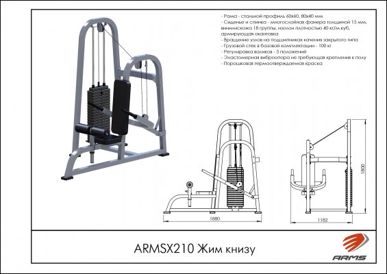 ARMSX210 Жим к низу фото №2